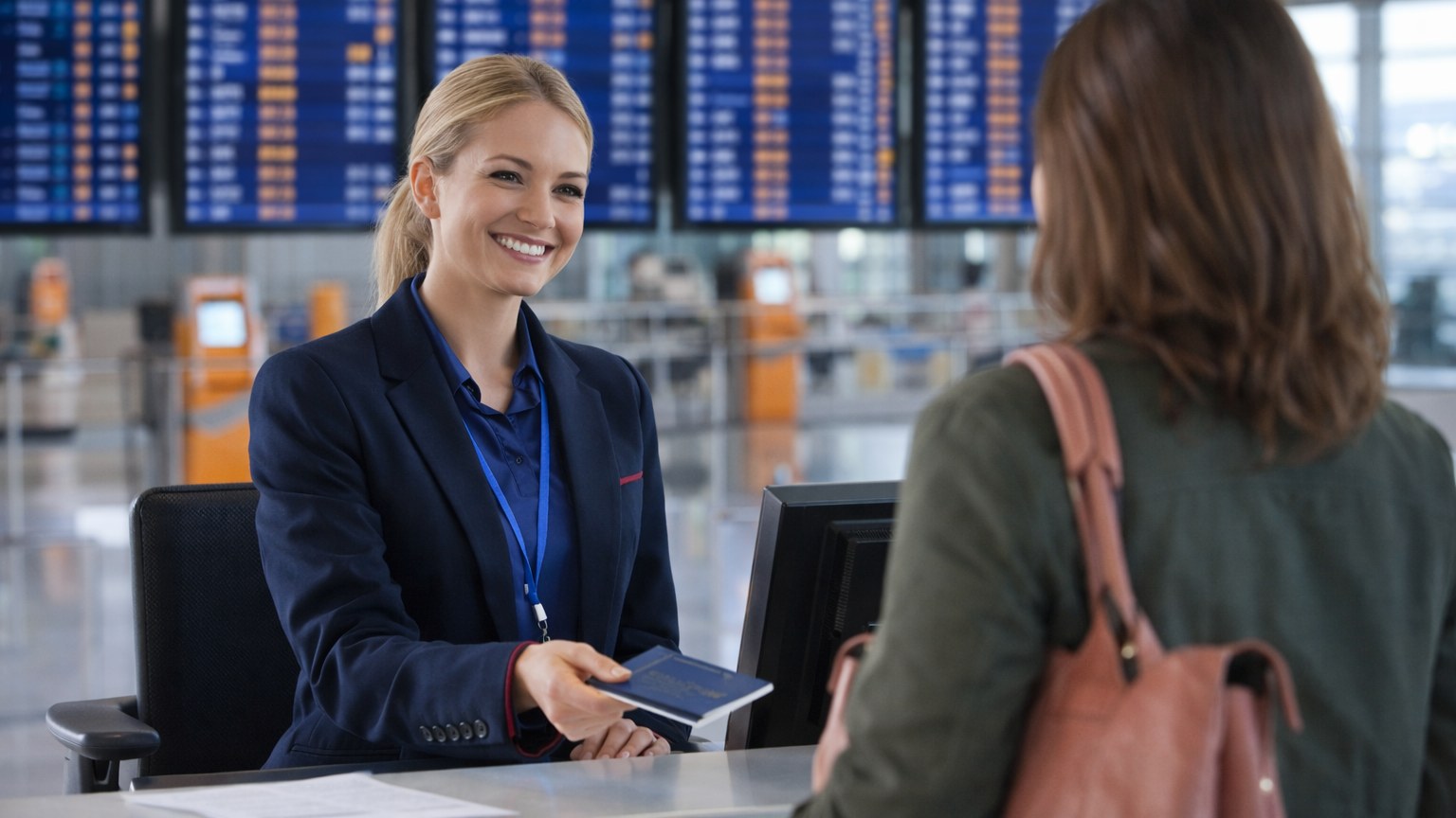 Agent de passage aéroportuaire – accueil et enregistrement des passagers
